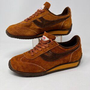 Vtg Scats By Gallenkamp Sneaker Shoes Very Rare! 1970s Retro Brown Running Shoe